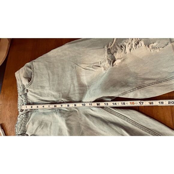 Madden NYC Wide Leg Light Distressed Jeans Juniors Size 13 - Picture 5 of 9